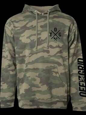 Off The Grid Surplus Crossed Up Hoodie - Green Camo